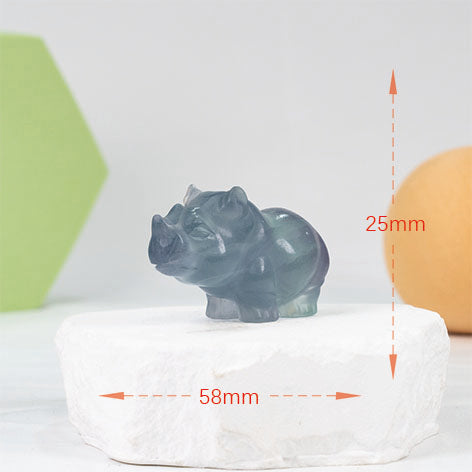Rhinoceros carving