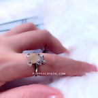 Godlen Rutilate Ring