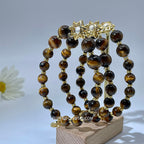 Yellow tiger eye  DIY  bracelert