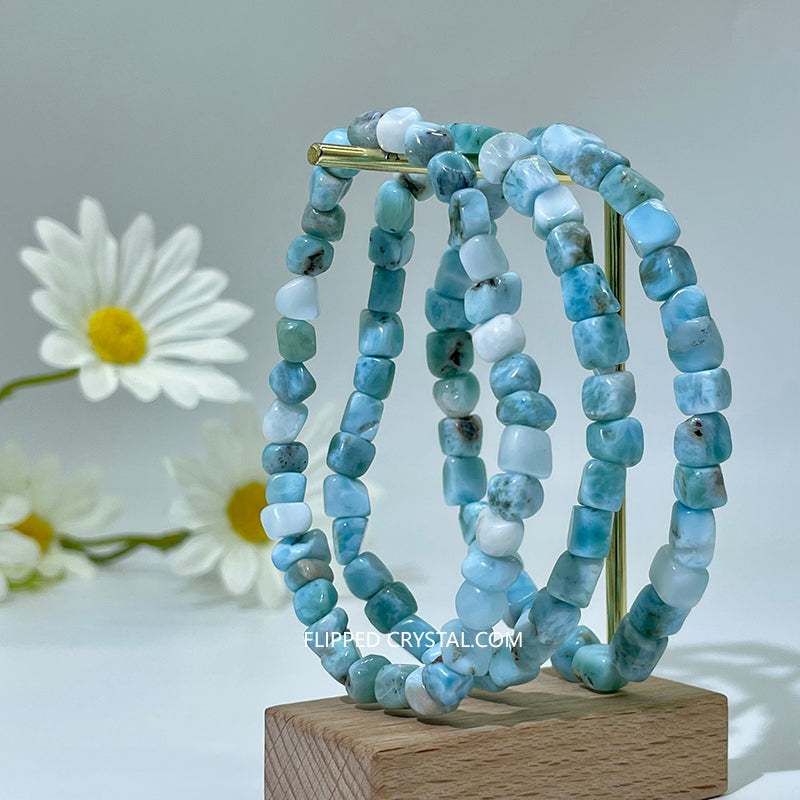 Larimar Chip Bracelet