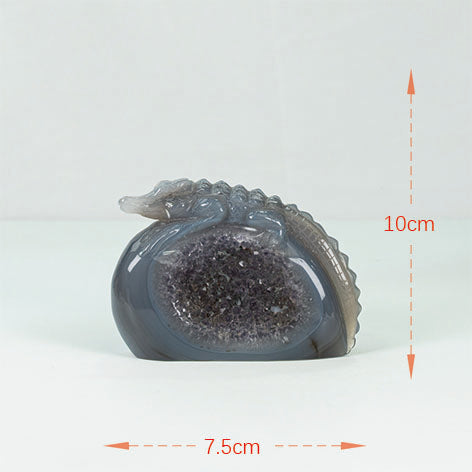 Agate Geode Crocodile