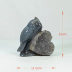 Agate Geode Owl