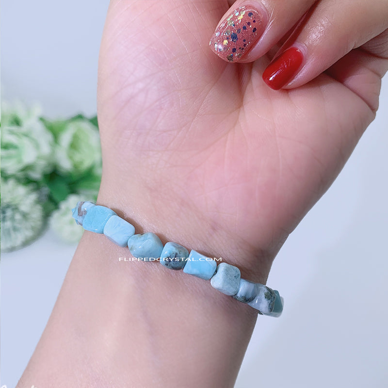 Larimar Chip Bracelet