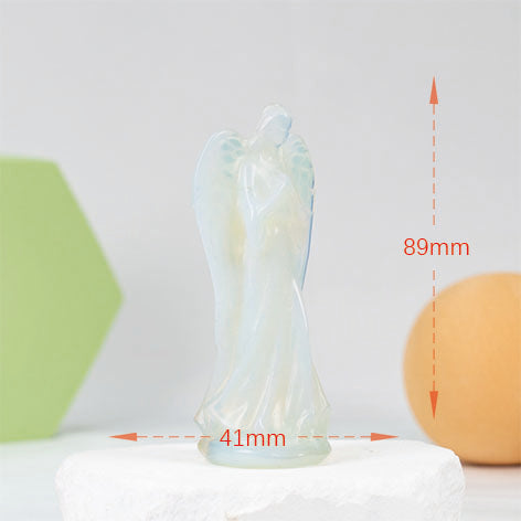 Opalite Angel Carving