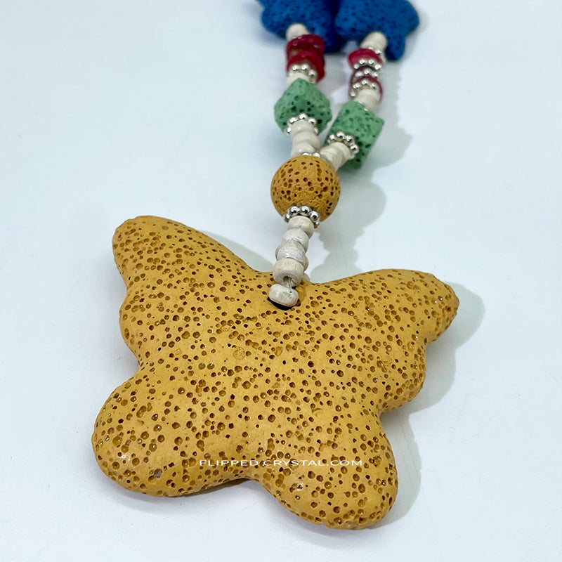 Lava Stone(star)Necklace