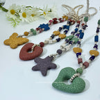Lava Stone(star)Necklace