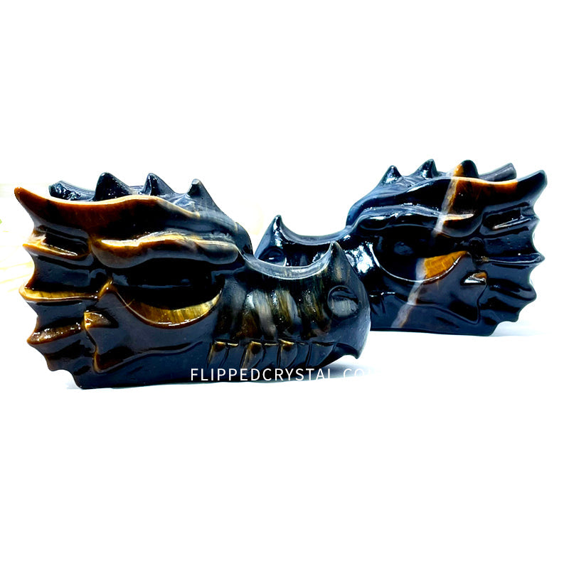 Tiger eye Dargon Head