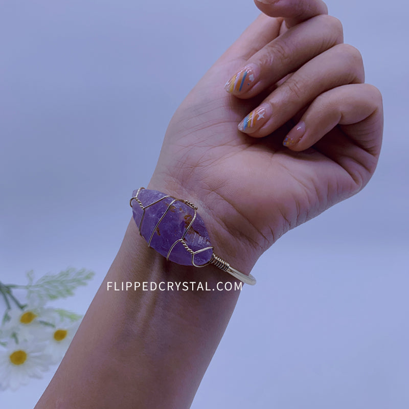 Crystal Rough Bangle