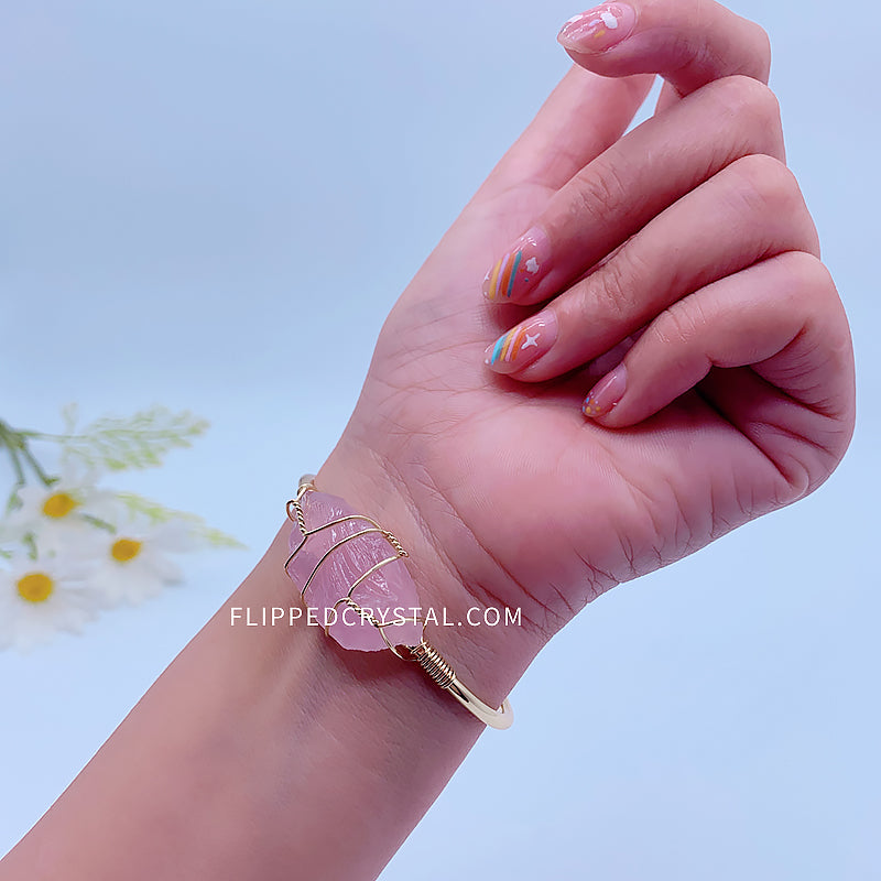 Crystal Rough Bangle