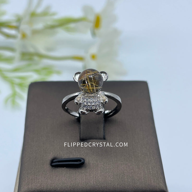 Godlen Rutilate Ring