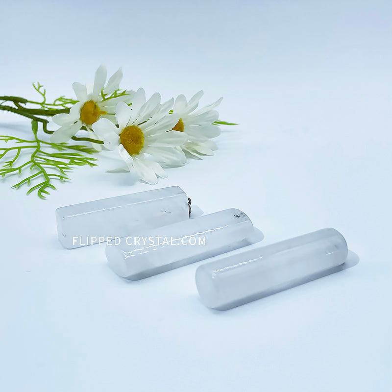 Clear Quartz Cylinder Pendant