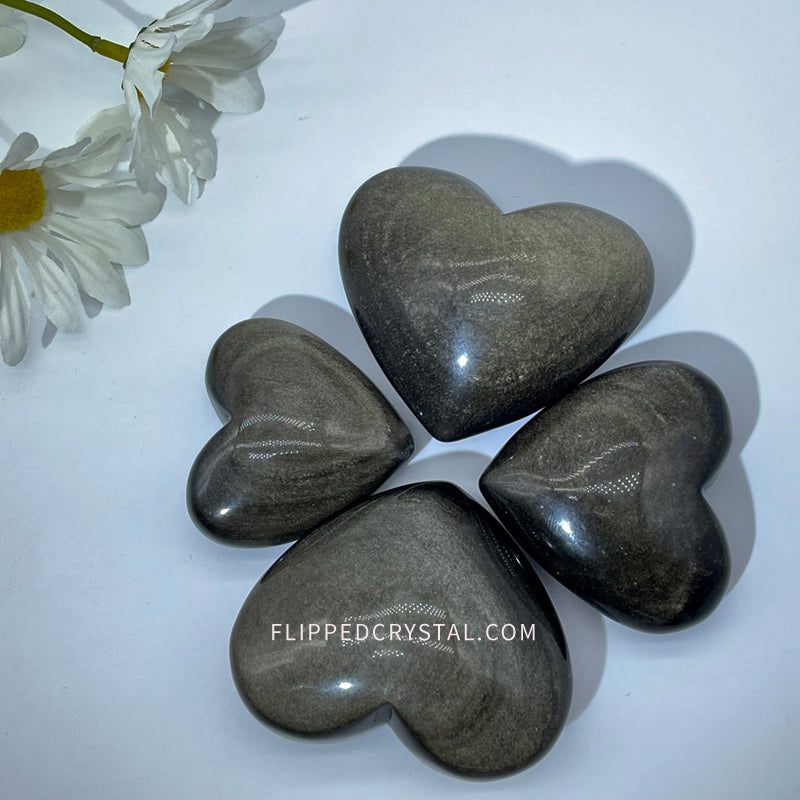 Golden Obsidian Heart