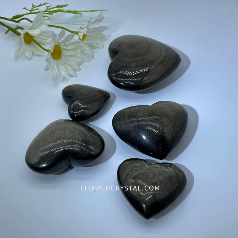 Golden Obsidian Heart