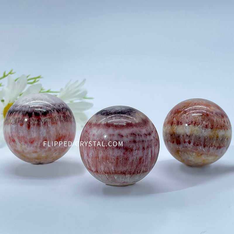 Red Vein Calcite Sphere £¨Pork stone£©