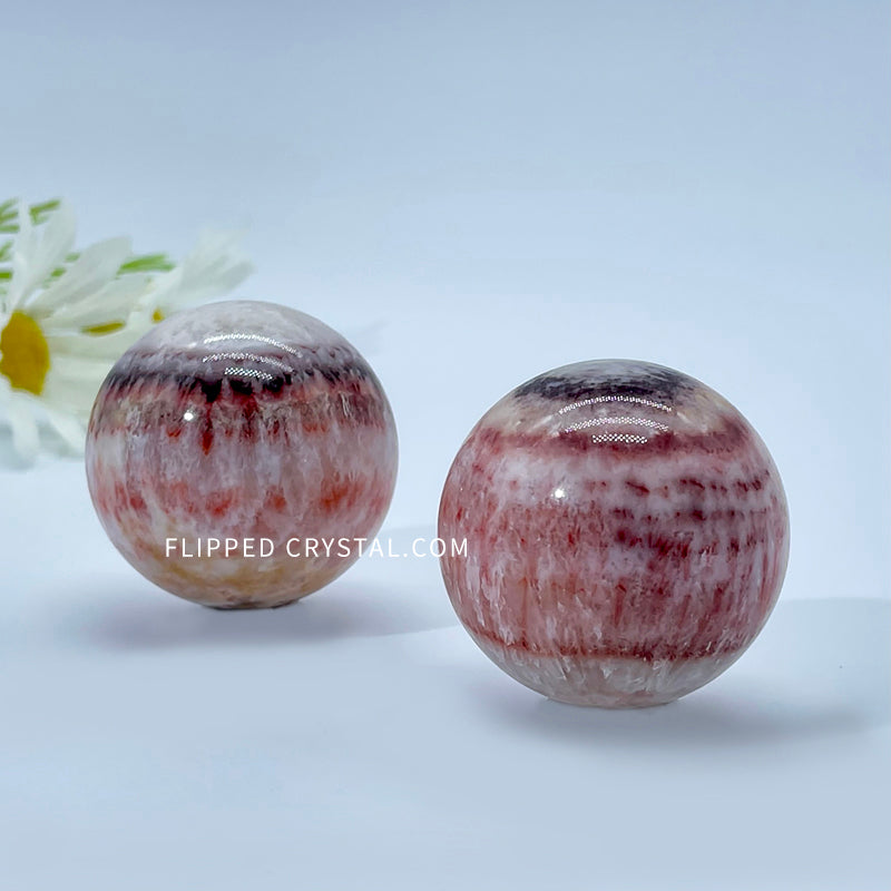 Red Vein Calcite Sphere £¨Pork stone£©