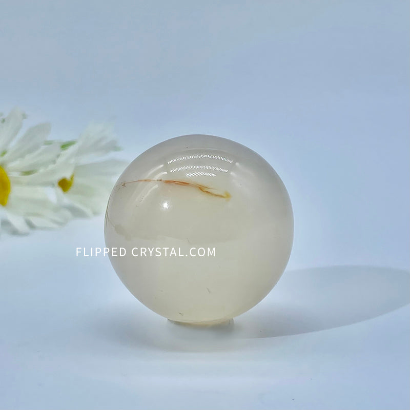 White Agate Sphere