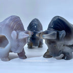 Agate geode bull