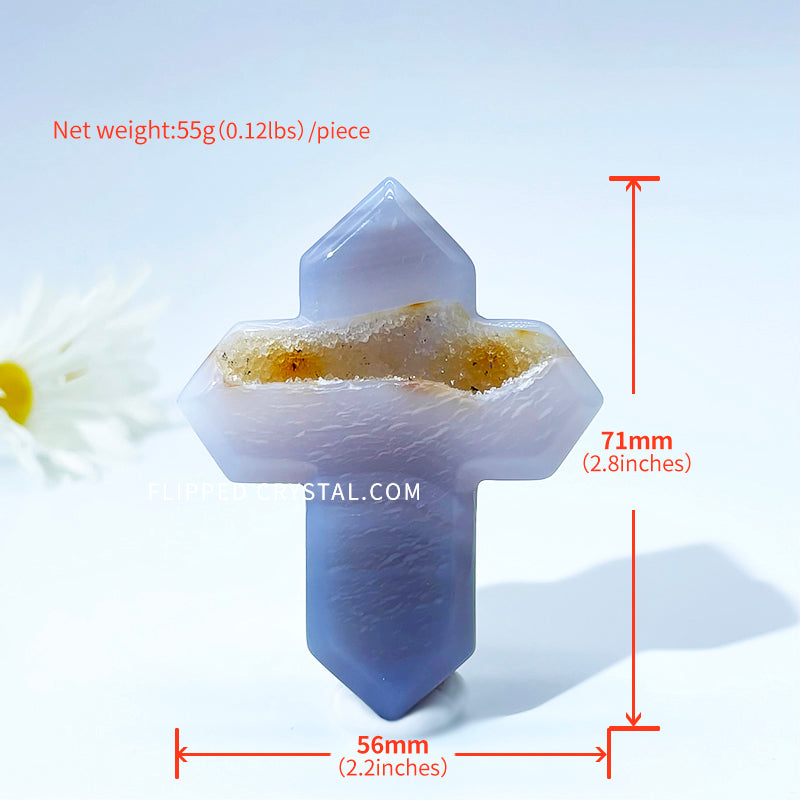 Agate Geode Cross