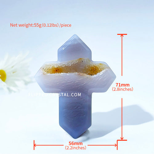 Agate Geode Cross