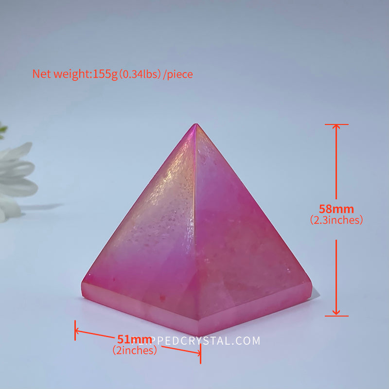 Aura  Rose Quartz  Pyramid
