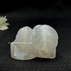 Selenite Nine Tailed Fox