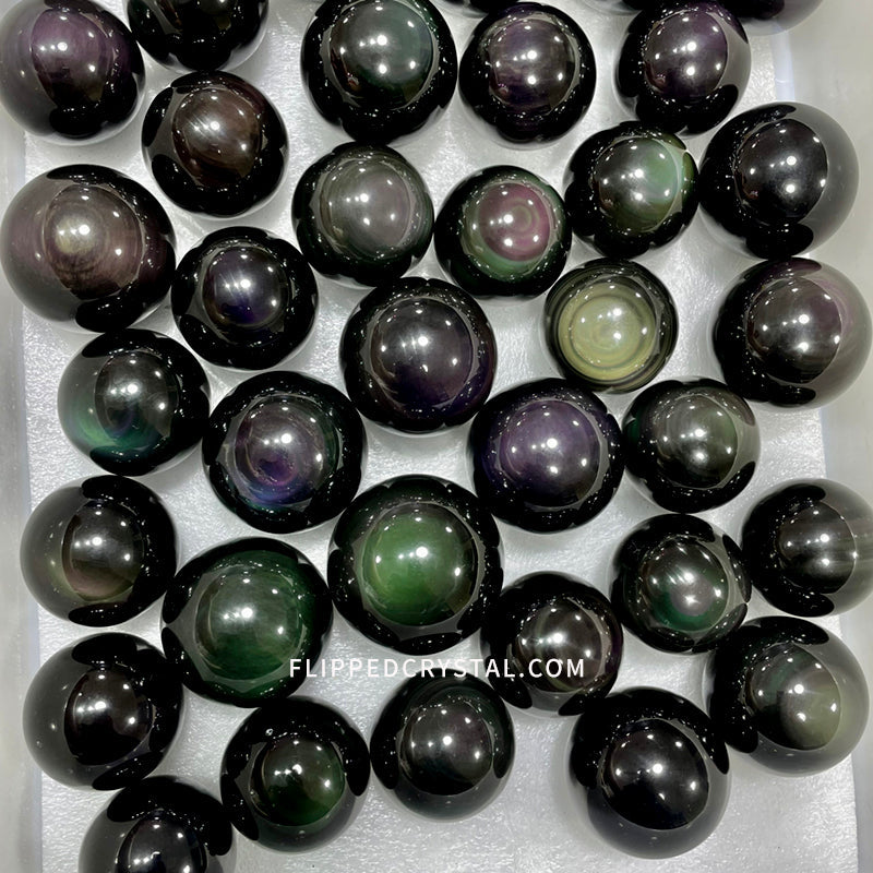 Rainbow Obsidian Sphere