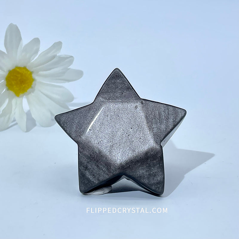 Silver Obsidian star