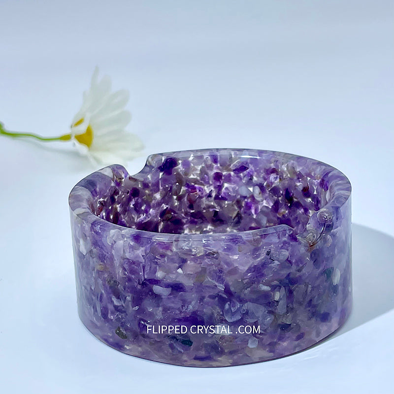 Crystal Reisin Ashtray