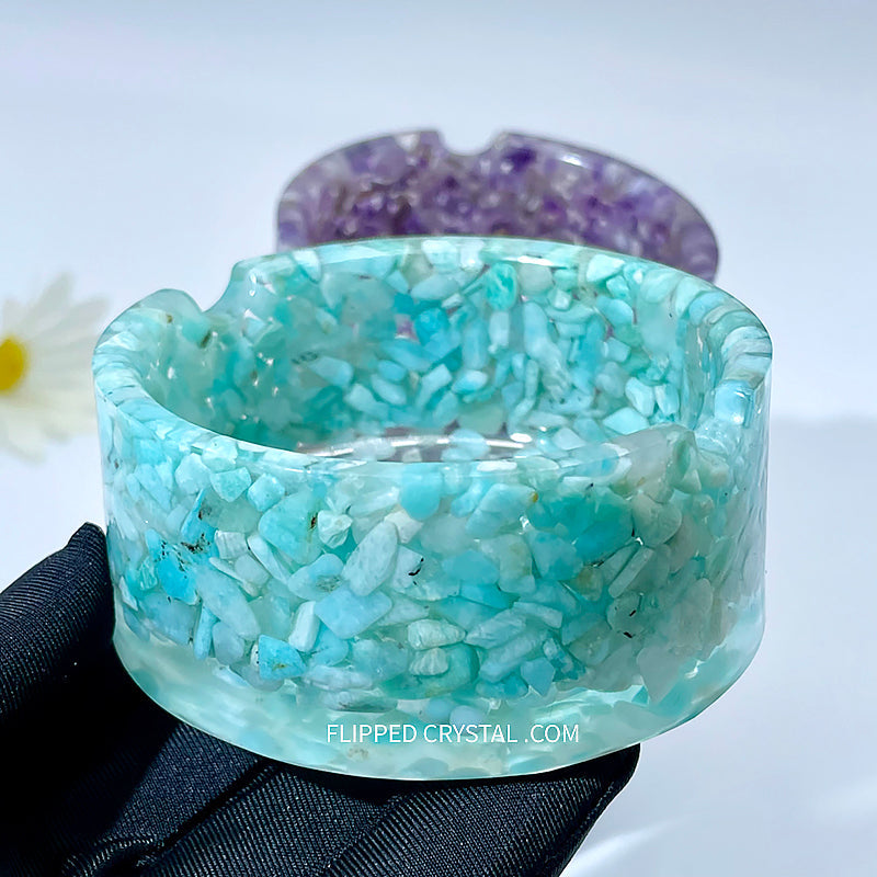 Crystal Reisin Ashtray