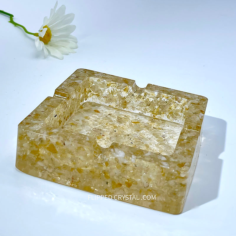 Crystal Reisin Ashtray