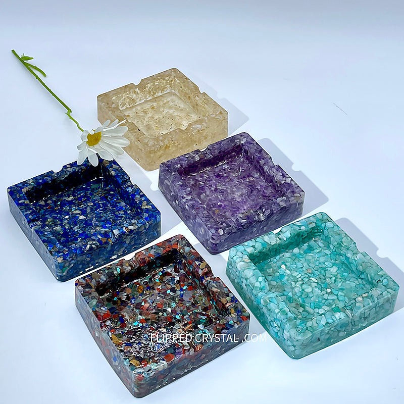 Crystal Reisin Ashtray
