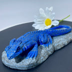 Lapis lizard Carving