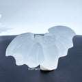 Selenite Bat Carving