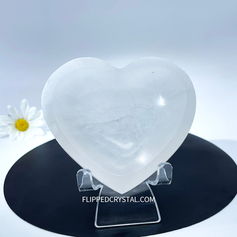 Selenite Heart Bowl
