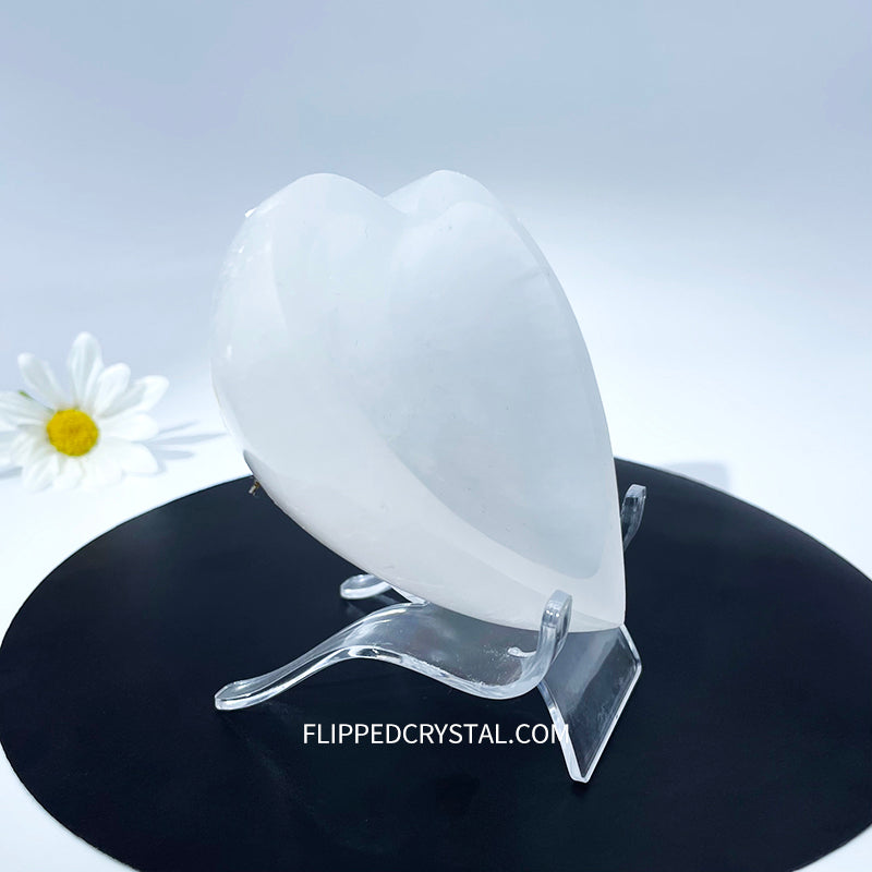 Selenite Heart Bowl