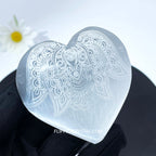 Selenite Engraving Heart