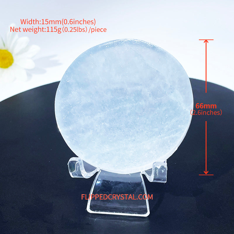 Selenite  Round Slab