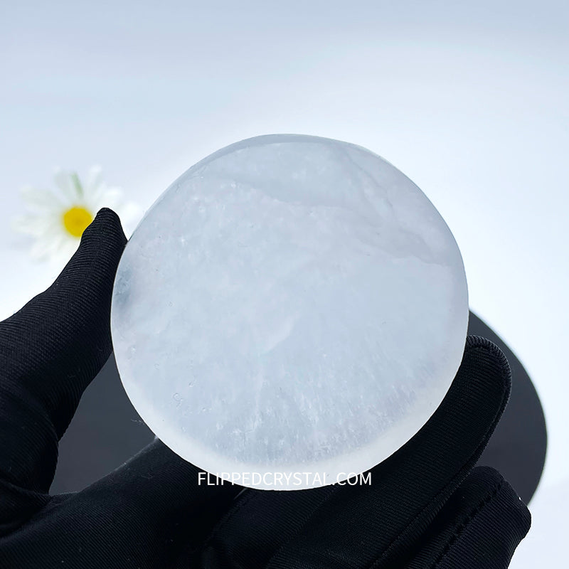 Selenite  Round Slab