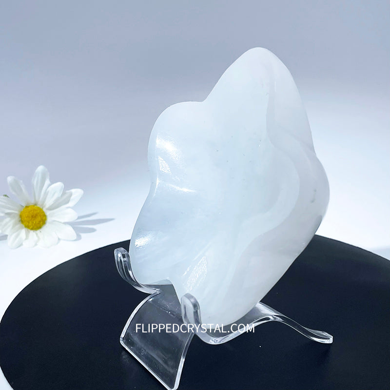 Selenite Flower Bowl