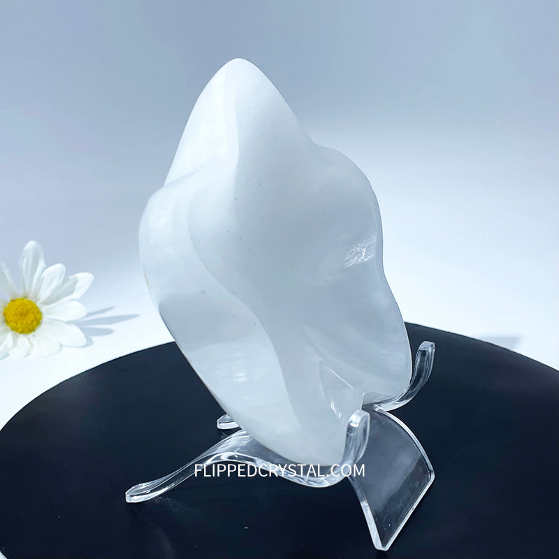 Selenite Flower Bowl