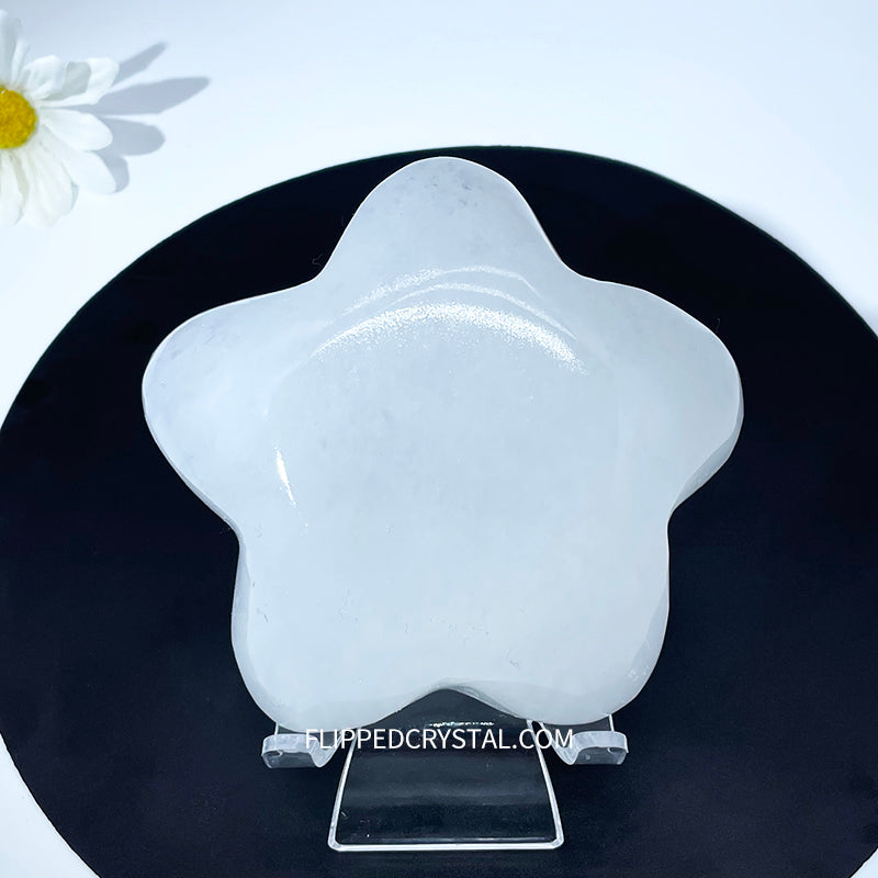 Selenite Flower Bowl