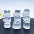 Selenite  small Fortune Cat