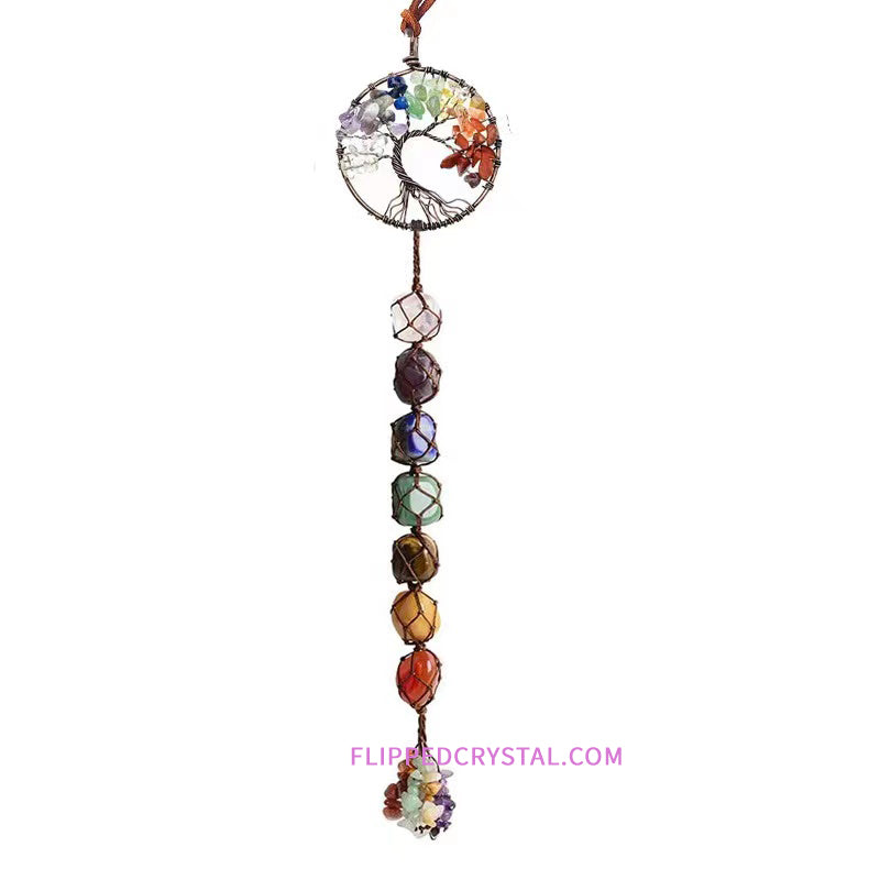 Life tree  Seven Chakras Car Hanging