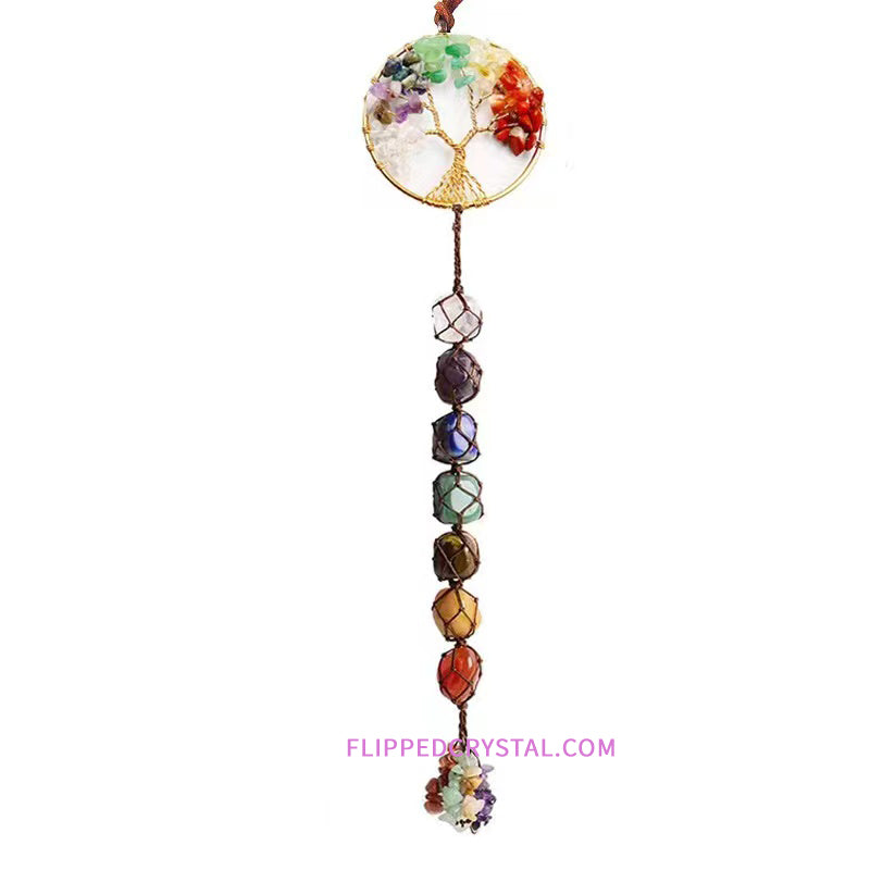 Life tree  Seven Chakras Car Hanging