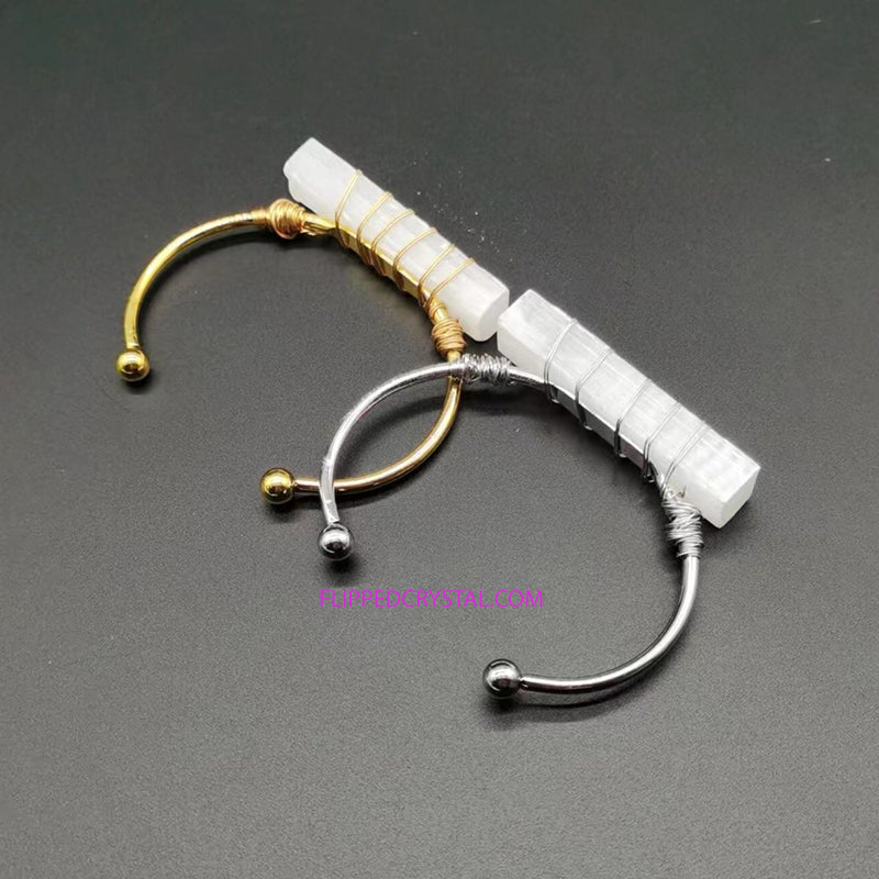 Selenite Bangle