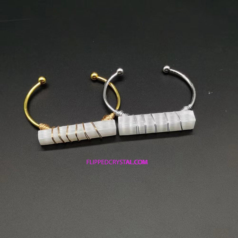 Selenite Bangle