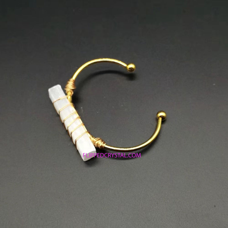 Selenite Bangle