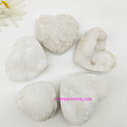 Clear quartz cluster heart  ($65/KG)
