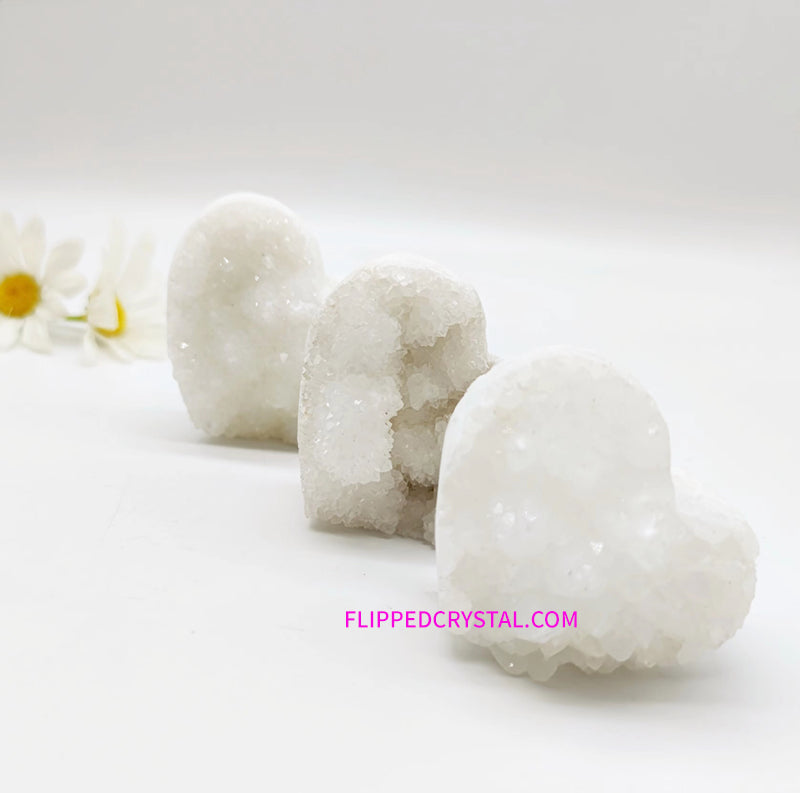 Clear quartz cluster heart  ($65/KG)
