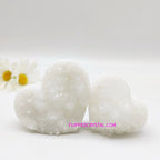 Clear quartz cluster heart  ($65/KG)
